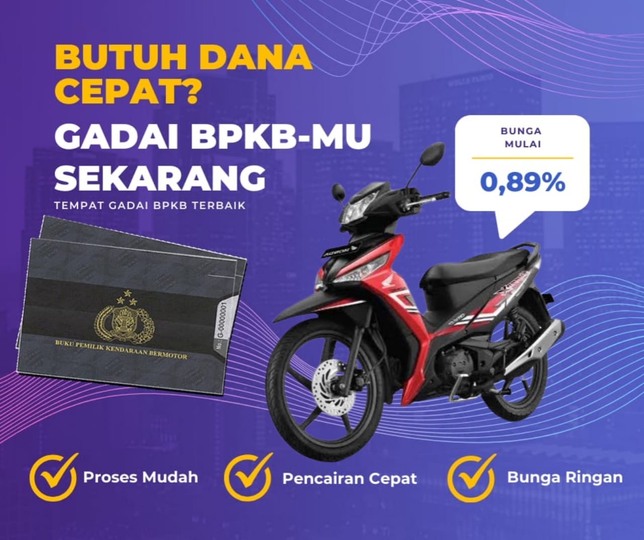 Kredit Jaminan Bpkb Motor Honda Suprax125 Ddcw Dapat Dana Berapa? Seperti Ini Simulasinya